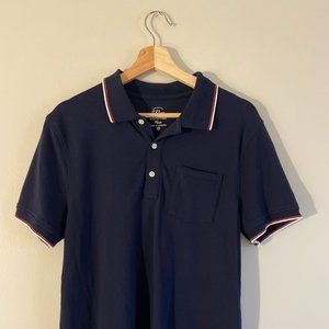 J.Crew Stretch Pique Double Tipped Polo